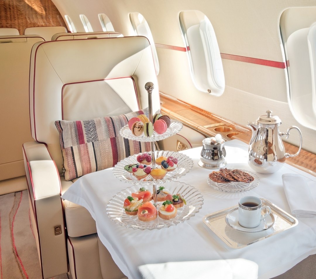 What Food Can You Expect On Board A Private Jet?